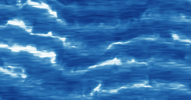 海のうねりや潮の流れをイメージした西洋画風の抽象画（「【マリンチャレンジ2026】北海道浦河高校「廃棄物から次世代型タコ箱の開発」」のアイキャッチ画像）