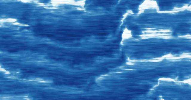 海のうねりや潮の流れをイメージした西洋画風の抽象画（「【マリンチャレンジ2026】富山第一高校 自然科学部の挑戦」のアイキャッチ画像）